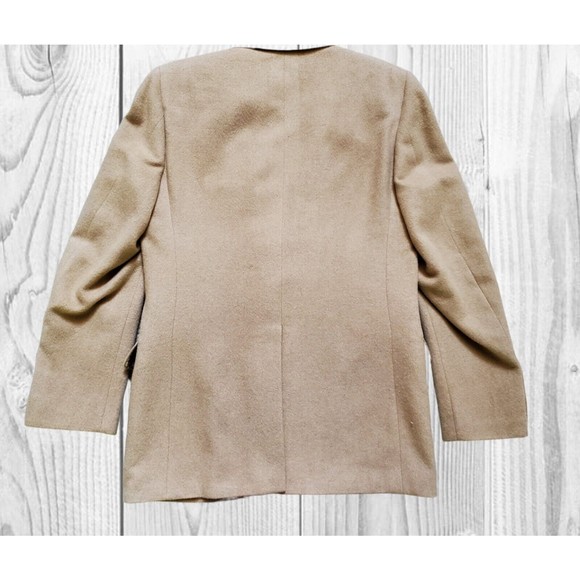 Bill Blass Mens Camel Hair Inner Pockets Single Breasted Men's L Blazer Jacket - Picture 2 of 11
